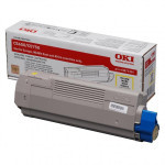 OKI original toner 43872305, yellow, 2000str.