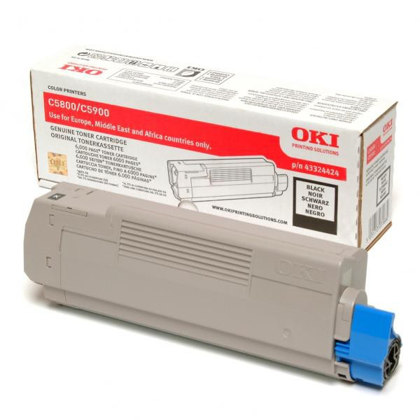 OKI original toner 43324424, black, 6000str.