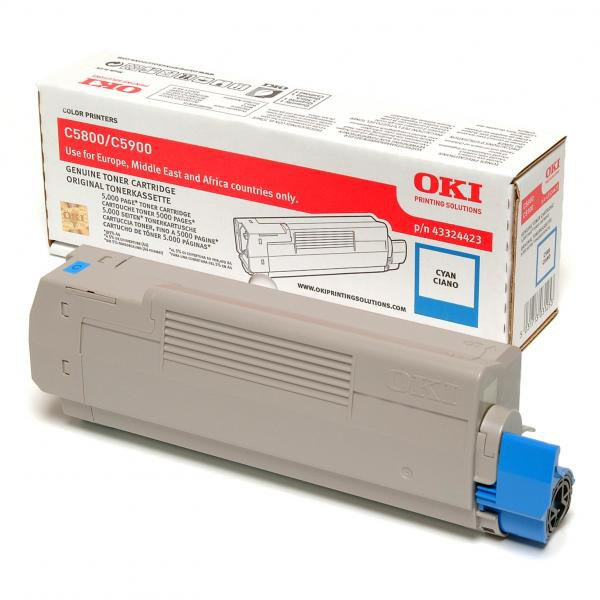 OKI original toner 43324423, cyan, 5000str.