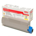 OKI original toner 43324421, yellow, 5000str.