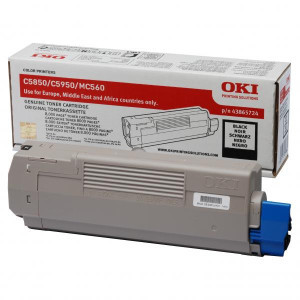 OKI originál toner 43865724, black, 8000str.