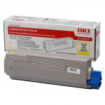 OKI originální toner 43865721, yellow, 6000str.