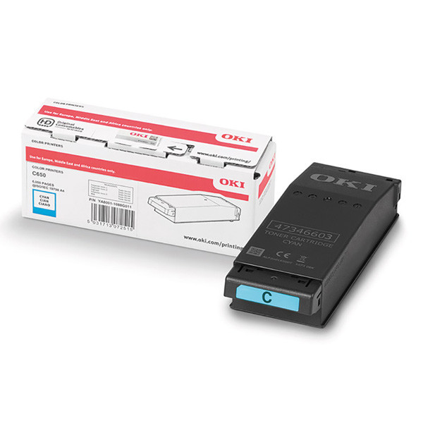 OKI original toner 09006127, cyan, 6000str.