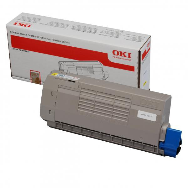 OKI original toner 44318605, yellow, 11500str.