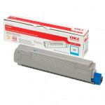 OKI original toner 43487711, cyan, 6000str.
