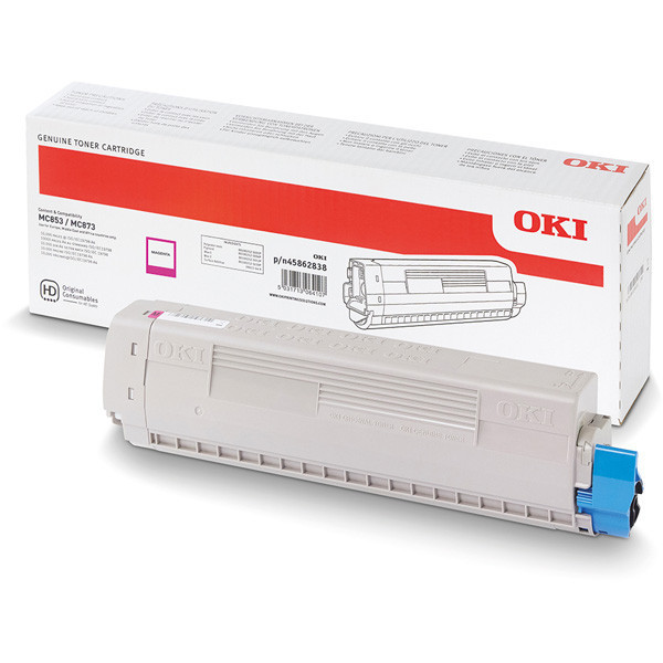 OKI original toner 45862838, magenta, 7300str.