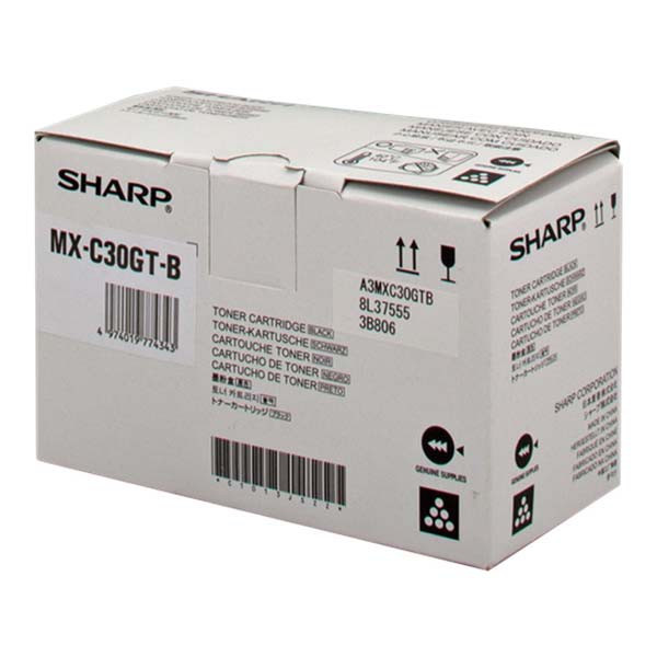 Sharp originální toner MX-C30GTB, black, 6000str.