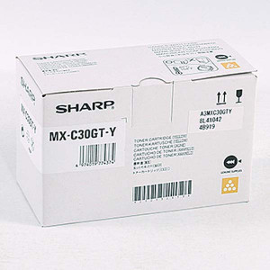 Sharp original toner MX-C30GTY, yellow, 6000str.