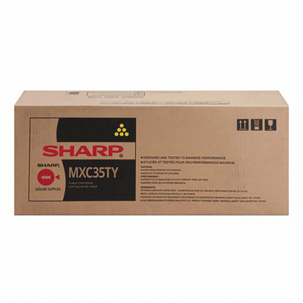 Sharp original toner MX-C35TY, yellow, 6000str.