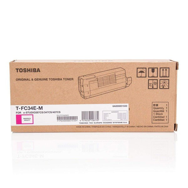Toshiba originál toner T-FC34EM, 6A000001533, 6A000001811, magenta, 11500str.