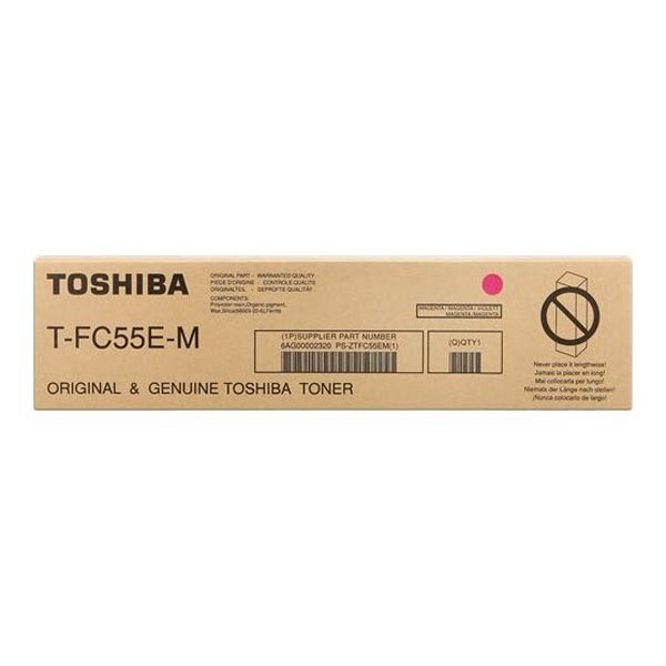 Toshiba originál toner TFC55EM, 6AG00002320, magenta, 26500str.