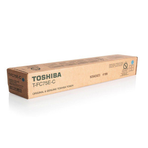 Toshiba originální toner T-FC75E-C, 6AK00000251, cyan, 35400str.