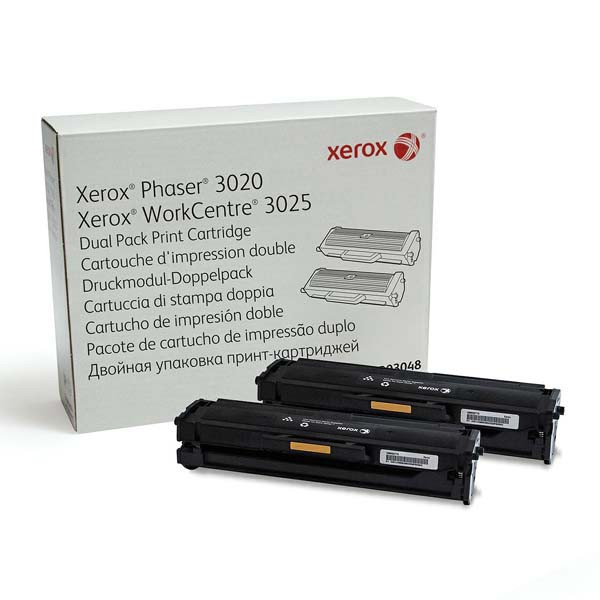 Xerox originální toner 106R03048, black, dual pack