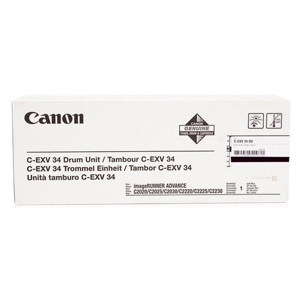 Canon original válec C-EXV34 BK, 3786B003, black, 43000str.