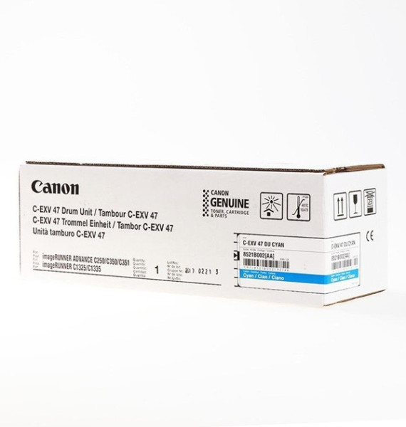 Canon original válec C-EXV47 C, 8521B002, cyan, 33000str.