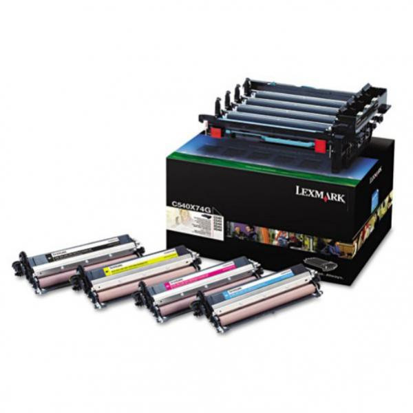 Lexmark original válec C540X74G, black/color, 30000str., unit + CMYK developer