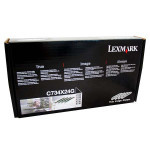 Lexmark original válec C734X24G, CMYK, 80000 (4x20000)str., 4 ksks