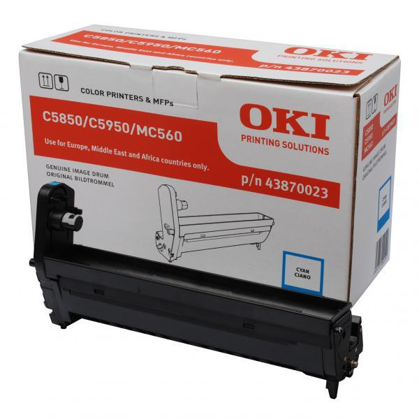 OKI original válec 43870023, cyan, 20000str.