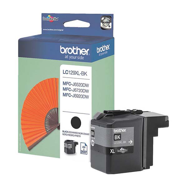 E-shop Brother originál ink LC-129XLBK, black, 2400str., Brother MFC J6920DW, čierna