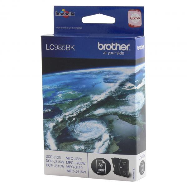 Brother originál ink LC-985BK, black, 300str., Brother DCP-J315W, čierna