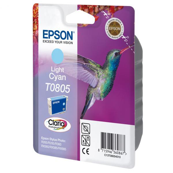 E-shop Epson originál ink C13T08054011, light cyan, Epson Stylus Photo PX700W, 800FW, R265, 285, 360, RX560, light cyan