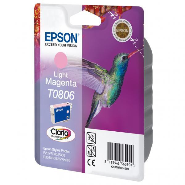 Epson originál ink C13T08064011, light magenta, Epson Stylus Photo PX700W, 800FW, R265, 285, 360, RX560, light magenta