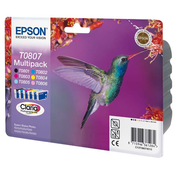 Epson originál ink C13T08074011, CMYK/light C/light M, Epson Stylus Photo PX700W