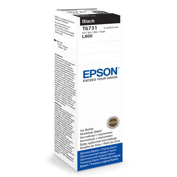E-shop Epson originál ink C13T67314A, black, 70ml, Epson L800, čierna