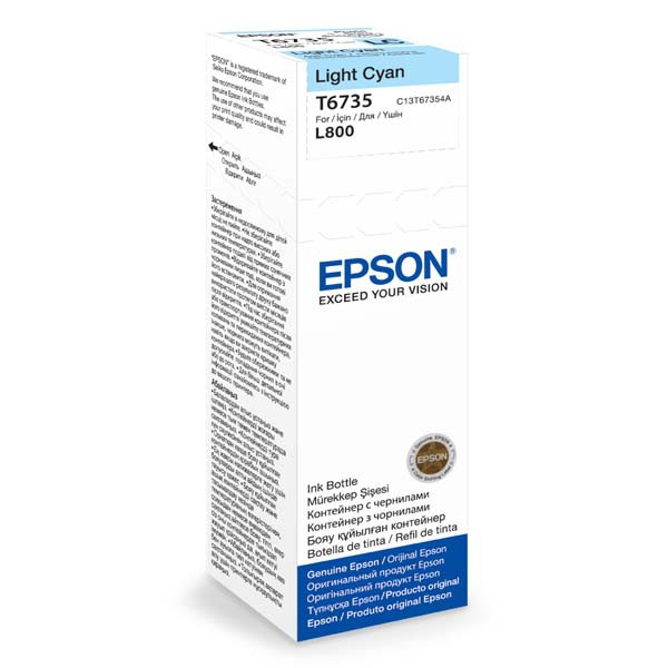 E-shop Epson originál ink C13T67354A, light cyan, 70ml, Epson L800, light cyan