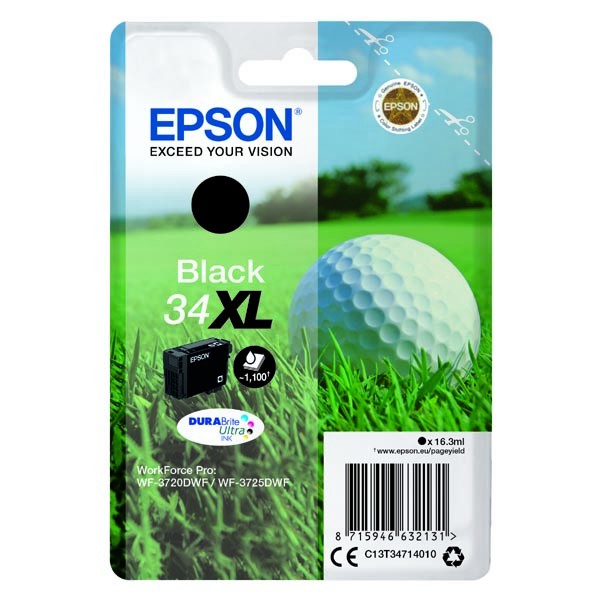 E-shop Epson originál ink C13T34714010, T347140, 34XL, black, 16.3ml, Epson WF-3720DWF, 3725DWF, čierna