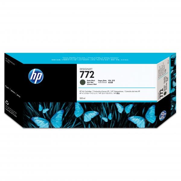 HP originál ink CN635A, matte black, 300ml, HP 772, HP, matt black