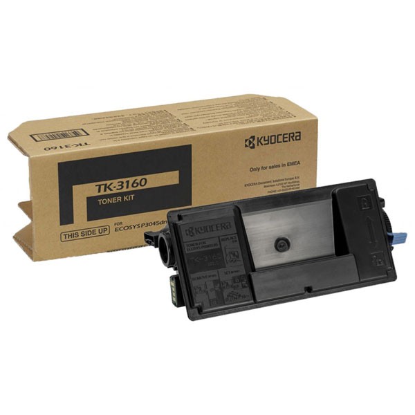 E-shop Kyocera originál toner TK-3160, black, 12500str., 1T02T90NL0, Kyocera ECOSYS P3045dn, ECOSYS P3050dn, ECOSYS P3055dn, O, čierna