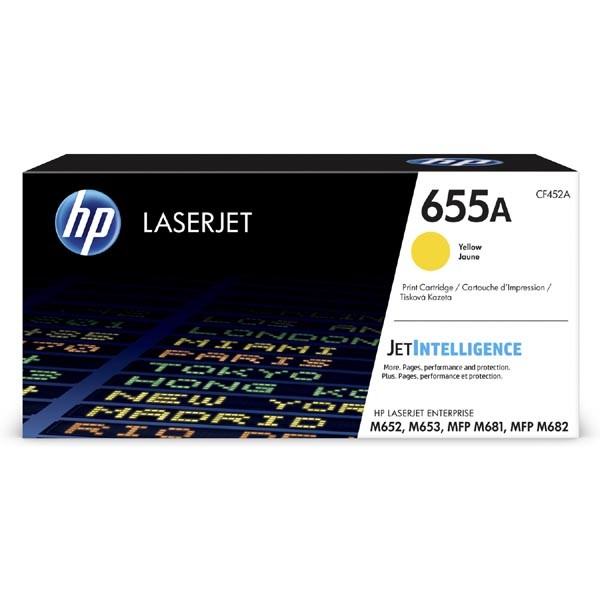 E-shop HP originál toner CF452A, yellow, 10500str., HP 655A, HP Color LaserJet Enterprise M652dn,M652n,M653dh,M653, O, žltá