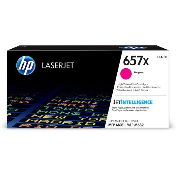 E-shop HP originál toner CF473X, magenta, 23000str., HP 657X, high capacity, HP LaserJet Enterprise MFP M681dh,MFP M681f,LaserJet, O, purpurová