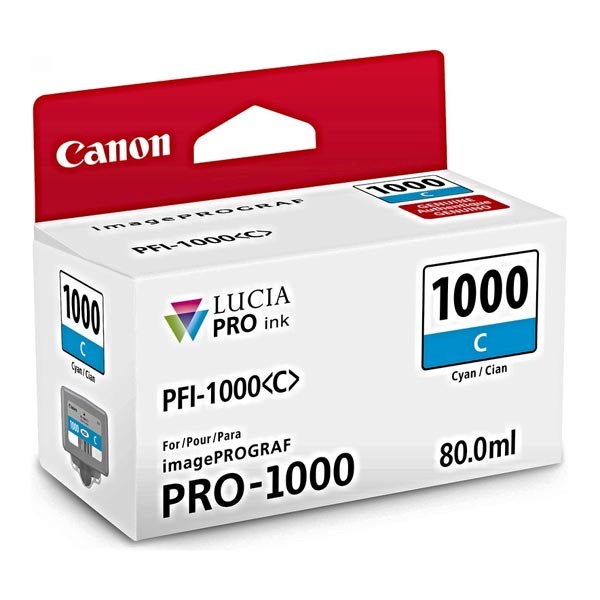 Canon originál ink 0547C001, cyan, 5025str., 80ml, PFI-1000C, Canon imagePROGRAF PRO-1000, azurová