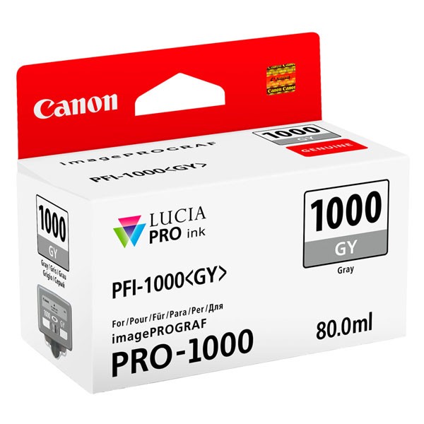 E-shop Canon originál ink 0552C001, grey, 1465str., 80ml, PFI-1000GY, Canon imagePROGRAF PRO-1000, šedá