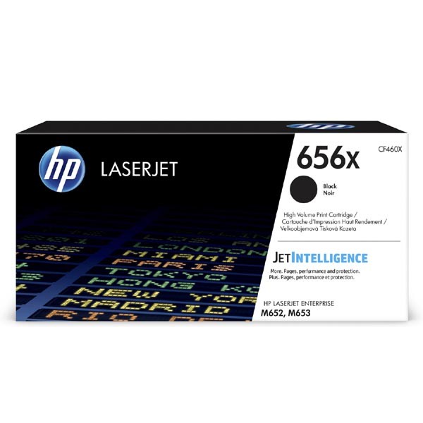 E-shop HP originál toner CF460X, black, 2700str., HP 656X, high capacity, HP LaserJet Enterprise M652,652dn,652n,653,653dn,653x, O, čierna