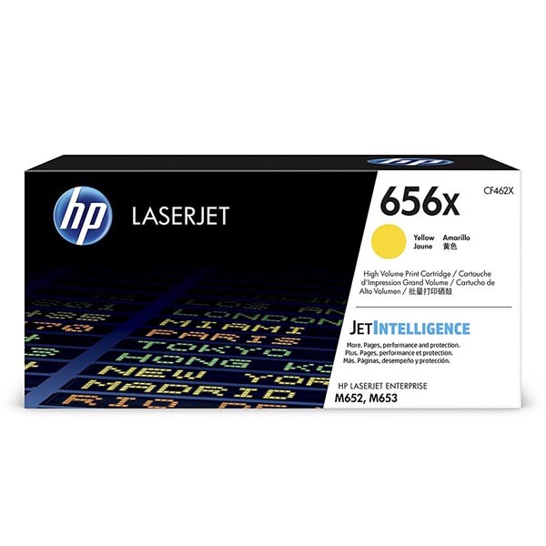 E-shop HP originál toner CF462X, yellow, 22000str., HP 656X, high capacity, HP LaserJet Enterprise M652,652dn,652n,653,653dn,653x, O, žltá