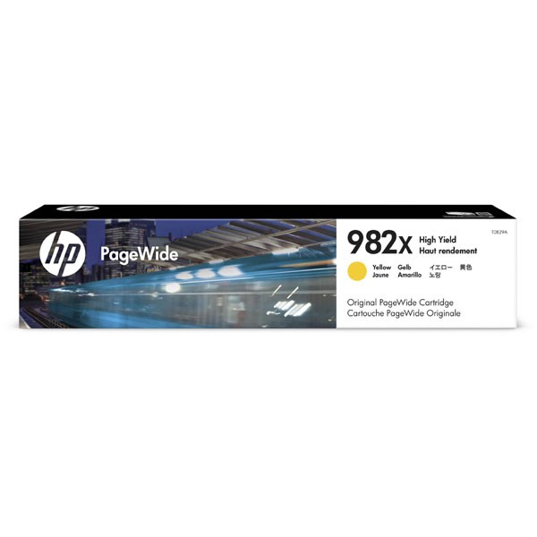 E-shop HP originál ink T0B29A, HP 982X, yellow, 16000str., high capacity, HP PageWide Enterprise Color 765, 780, 785, žltá