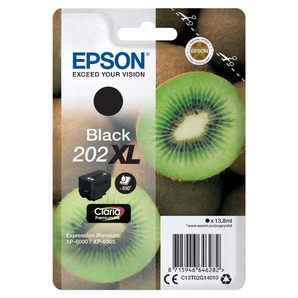 E-shop Epson originál ink C13T02G14010, 202 XL, black, 1x13.8ml, Epson XP-6000, XP-6005, čierna