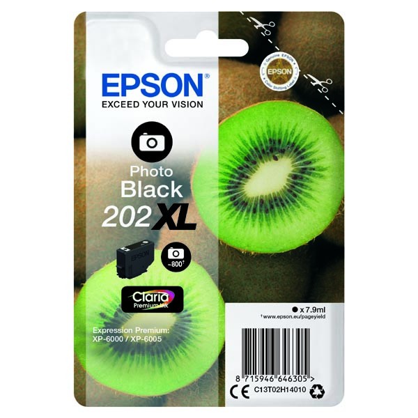 E-shop Epson originál ink C13T02H14010, 202 XL, photo black, 7.9ml, Epson XP-6000, XP-6005, photo black