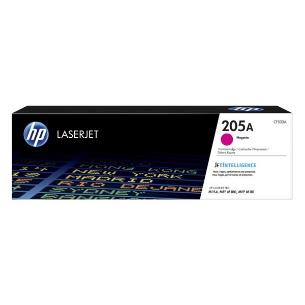 E-shop HP originál toner CF533A, magenta, 900str., HP 205A, HP Color LaserJet Pro M180n, M181fw, O, purpurová