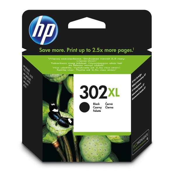 E-shop HP originál ink F6U68AE, HP 302XL, black, HP OJ 3830,3834,4650, DJ 2130,3630,1010, Envy 4520, čierna