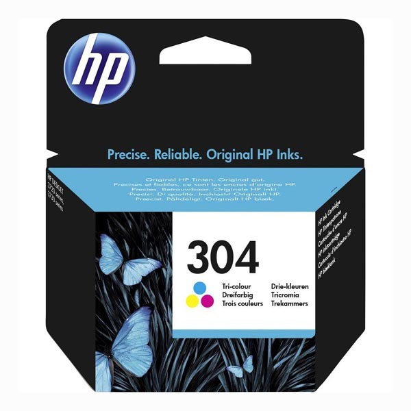 E-shop HP originál ink N9K05AE, HP 304, Tri-color, 100str., HP DeskJet 2620,2630,2632,2633,3720,3730,3732,3735, farebná