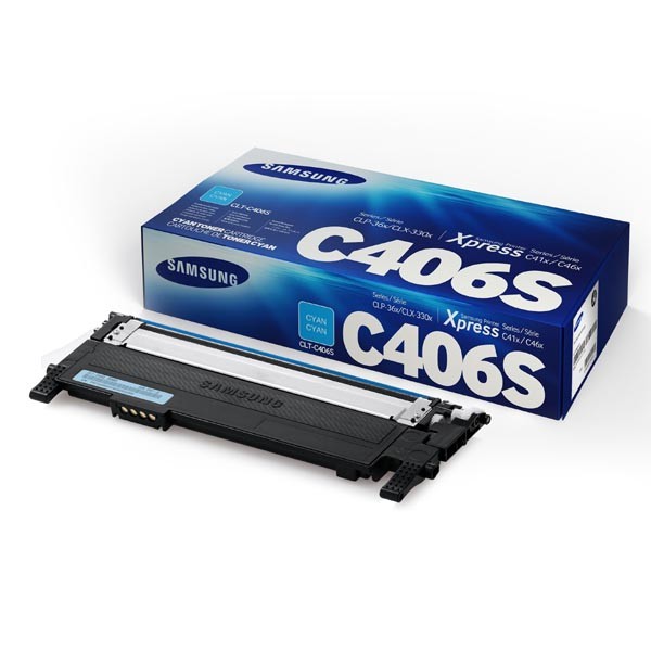 E-shop HP originál toner ST984A, CLT-C406S, cyan, 1000str., C406S, Samsung CLP-360, 365, CLX-3300, 3305, Xpress C-410, 460, O, azurová