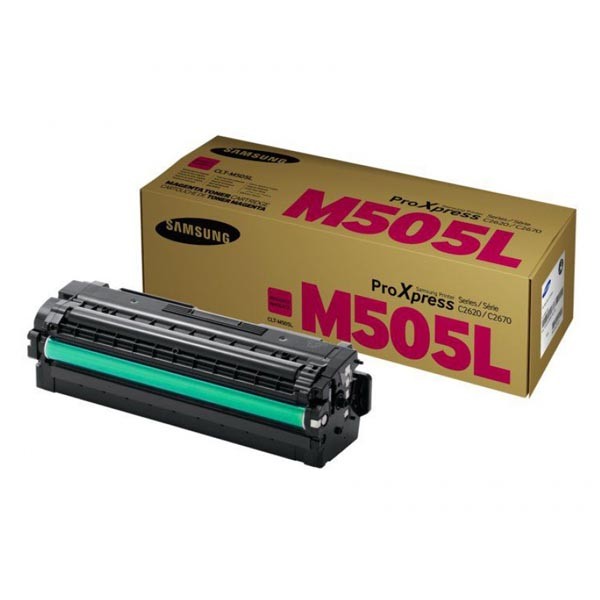 E-shop HP originál toner SU302A, CLT-M505L, magenta, 3500str., M505L, high capacity, Samsung ProXpress SL-C2620DW, SL-C2670FW, SL-C2680FX, purpurová