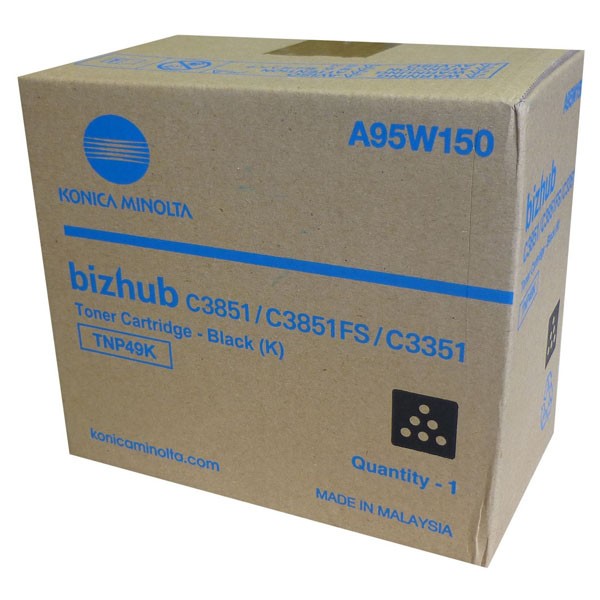 E-shop Konica Minolta originál toner A95W150, black, 13000str., TNP-49K, Konica Minolta Bizhub C3351, Bizhub C3851, Bizhub C3851FS, O, čierna