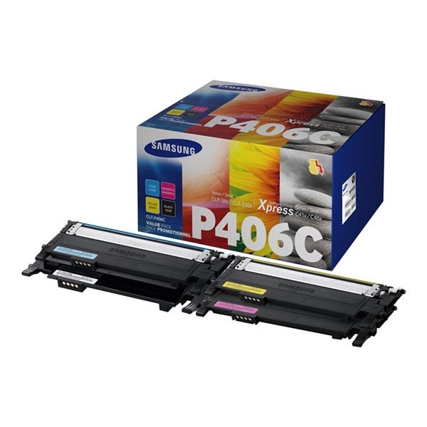 E-shop HP originál toner SU375A, CLT-P406C, CMYK, 1500, 3*1000str., P406C, 4 pack, Samsung CLP-360, CLP-365, CLX-3300, 3305, Xpress C-410