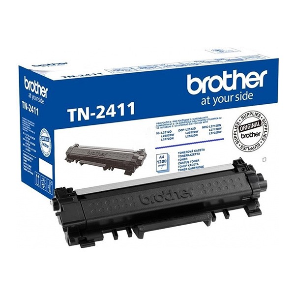 E-shop Brother originál toner TN2411, black, 1200str., Brother DCP-L2532DW, DCP-L2552DN, HL-L2312D, HL-L2352DW, O, čierna