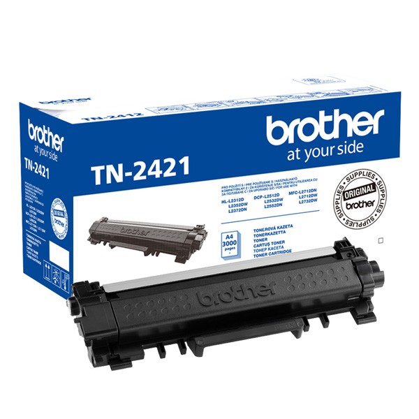 E-shop Brother originál toner TN2421, black, 3000str., Brother DCP-L2532DW, DCP-L2552DN, HL-L2312D, HL-L2352DW, O, čierna